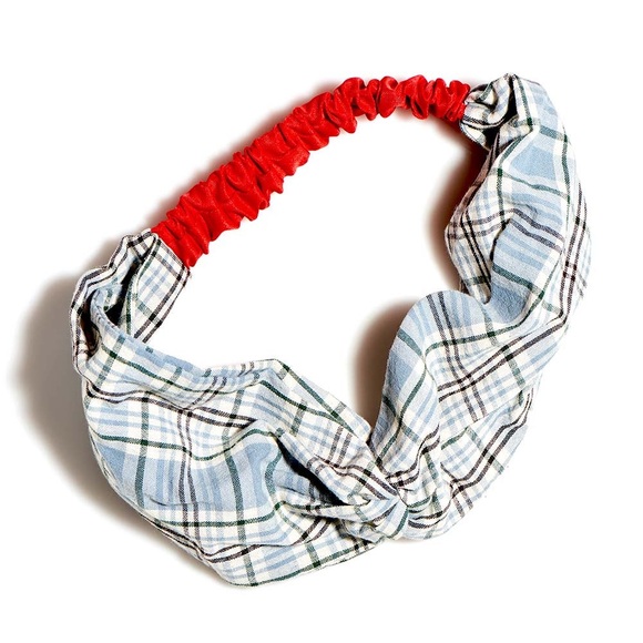 Accessories - Headband meadow plaid